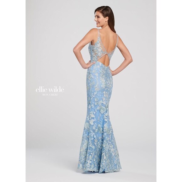 Ellie Wilde Floral Grad Dress EW119114 - Picture 2 of 10